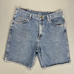 Wrangler Blue Denim Men's Flat Front Shorts